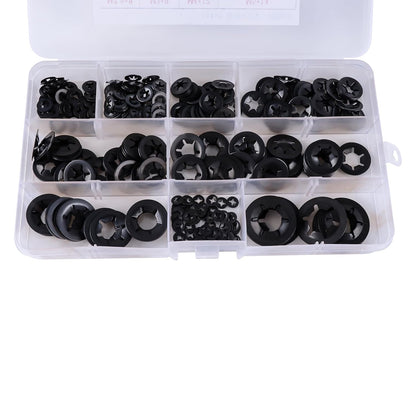 380 Pcs Metric Internal Tooth Washers Set, 9 Size (M2, M2.5, M3, M4, M5, M6, M8, M10, M12)