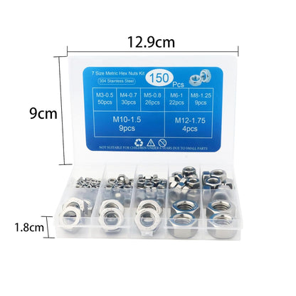 Hardware Nuts , Hex Nuts, Hex Nut Set Hardware for Classified Instruments