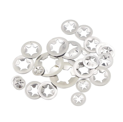 Internal Tooth Star Lock Washers Assortment Kit, 330 Pcs Metric Internal Tooth Washers Set, 7 Size (M3 M4 M5 M6 M8 M10 M12)