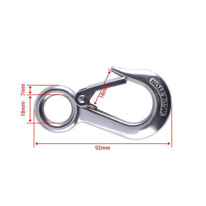 Lifting Hooks 2pcs, Winch Hook, Lifting Clips, Stainless Steel Hook, Trailer Hooks, Rope Hook, Heavy Duty Winch Hook for Lifting Heavy Loads