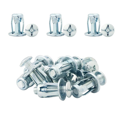 Petal Screws and Nuts 60pcs, M4, M5, M6 Petal Nut, Butterfly Nut for Hollow Wall Iron Skin