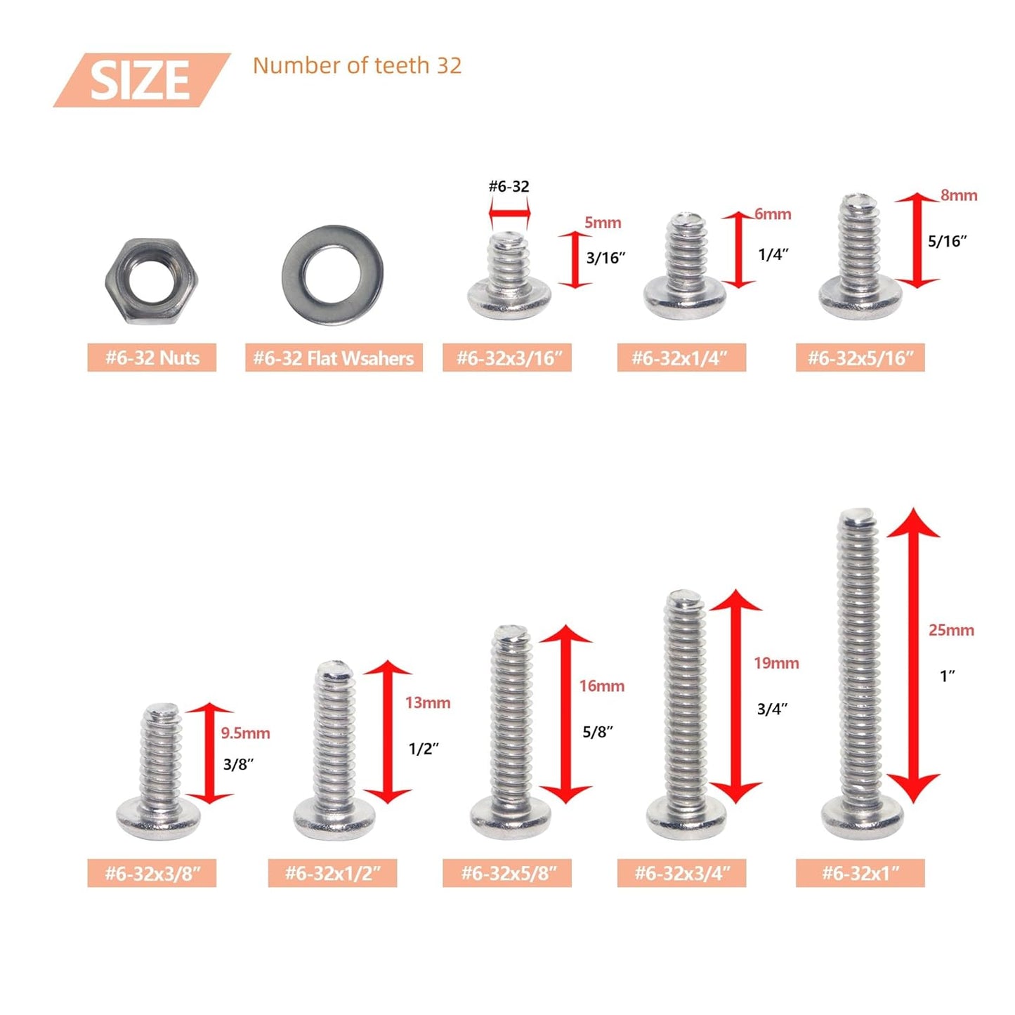 Nuts and Bolts Assortment Kit 240pcs,  Machine Screws, Machine Screw Assortment Kit, Pan Head Phillips Screws, Fast Self Tapping Screws for Pier Fenders