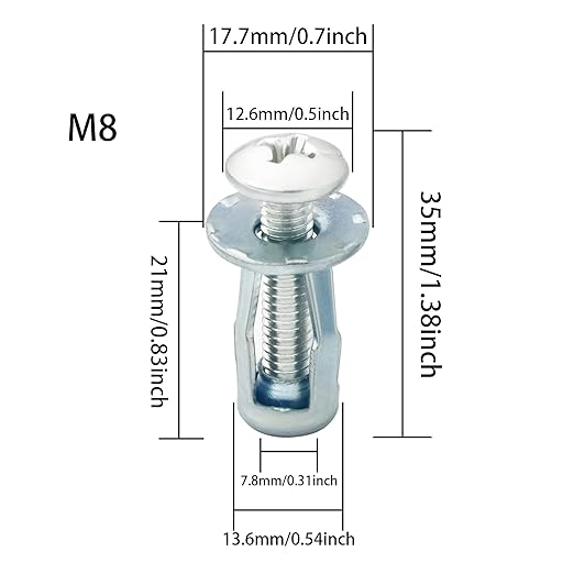 Petal Screws and Nuts 60pcs, M4, M5, M6 Petal Nut, Butterfly Nut for Hollow Wall Iron Skin