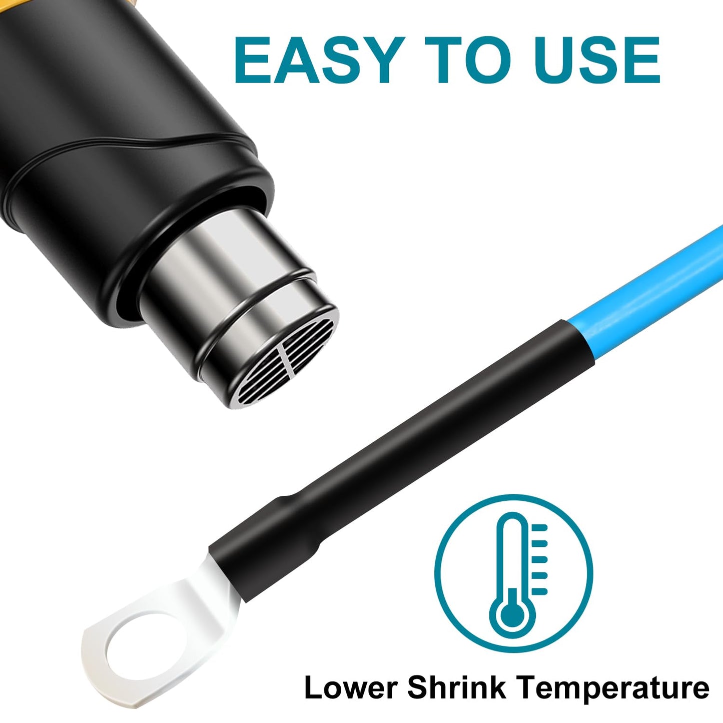 Heat Shrink Tubing 1pcs, 6ft×2in Electrical Shrink Wrap Tubing, Heat-Resistant Tubing, Shrink Tubing, Heat Shrink, Heat Shrink Tube for Home Electrical Wiring Projects