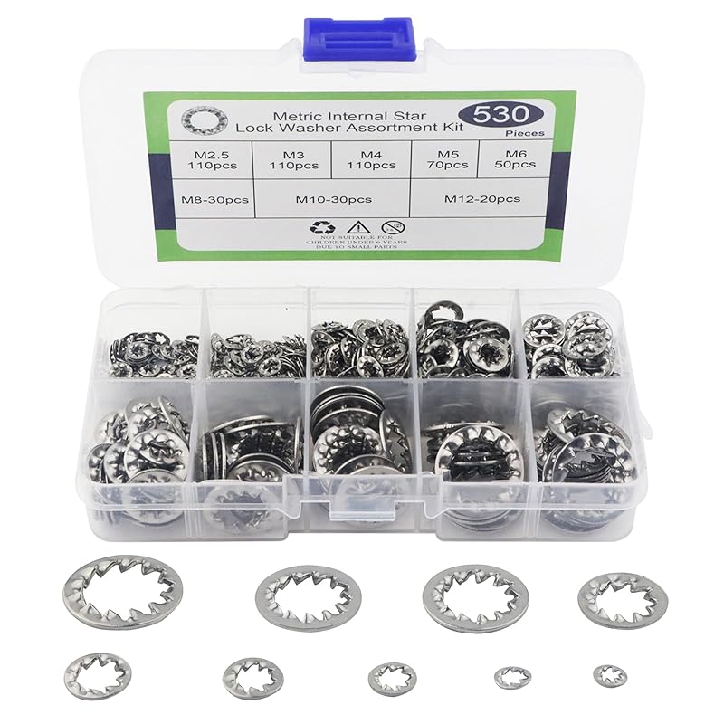 Internal Tooth Star Lock Washers Assortment Kit