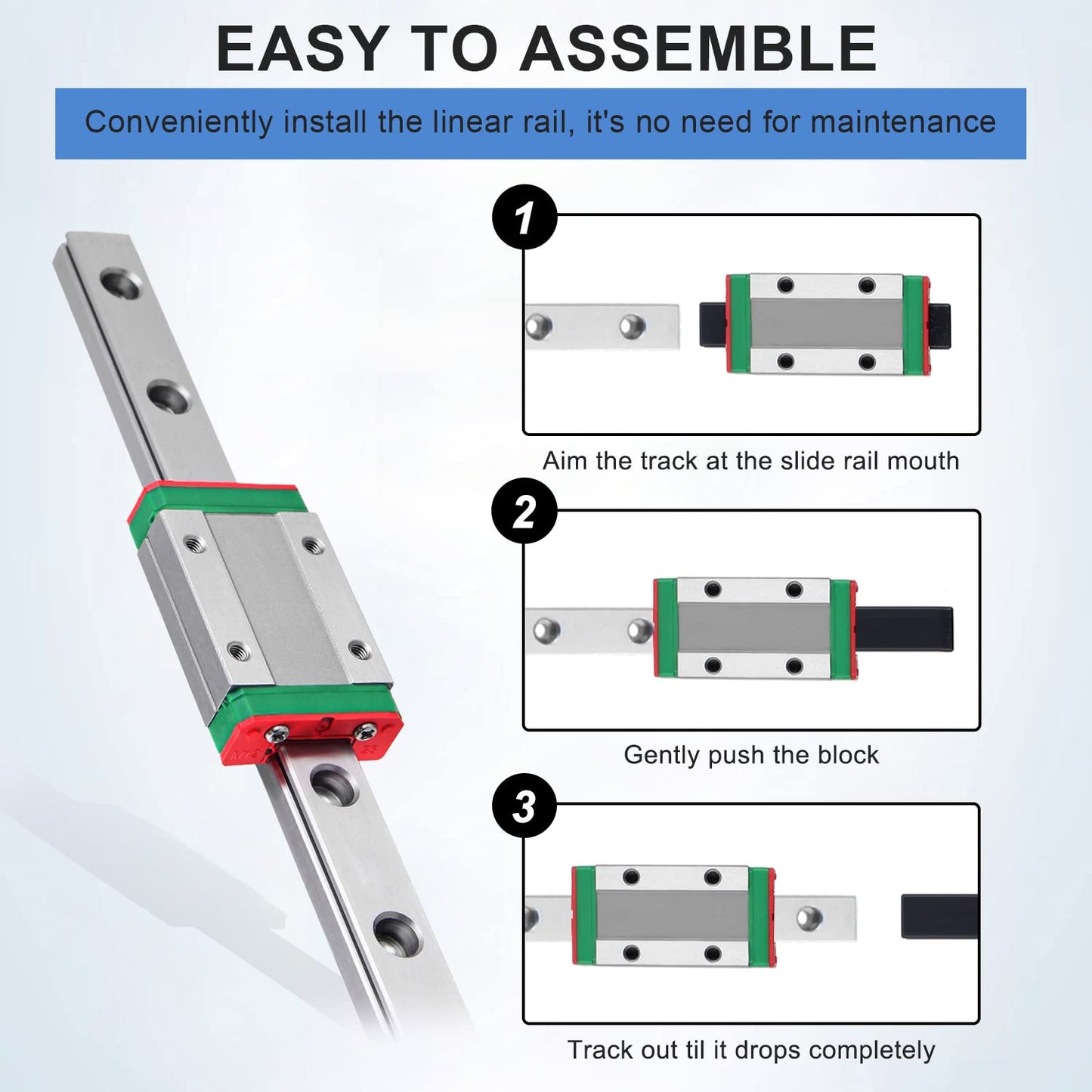 MGN Linear Rail Guide Kit (MGN9H/12H/15H)