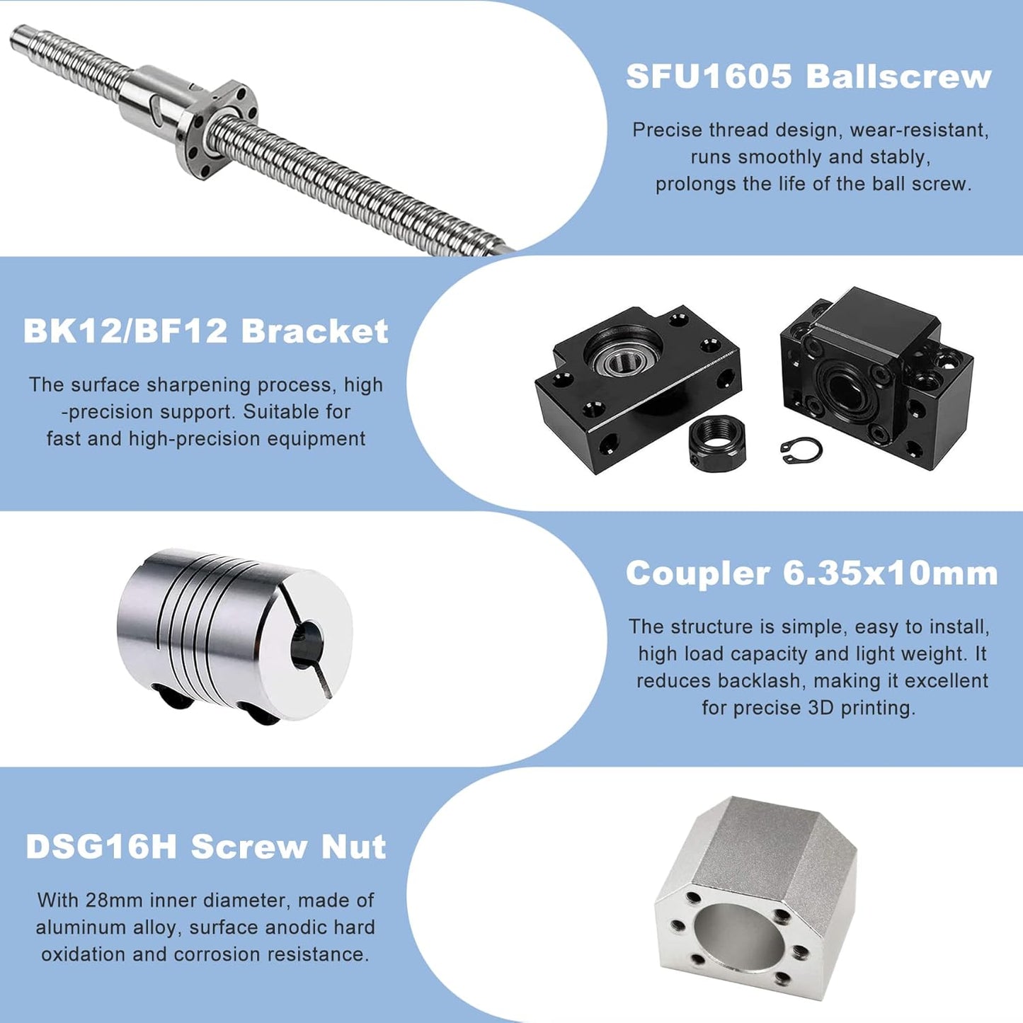 SFU Ballscrew Kits (SFU1204/1605)