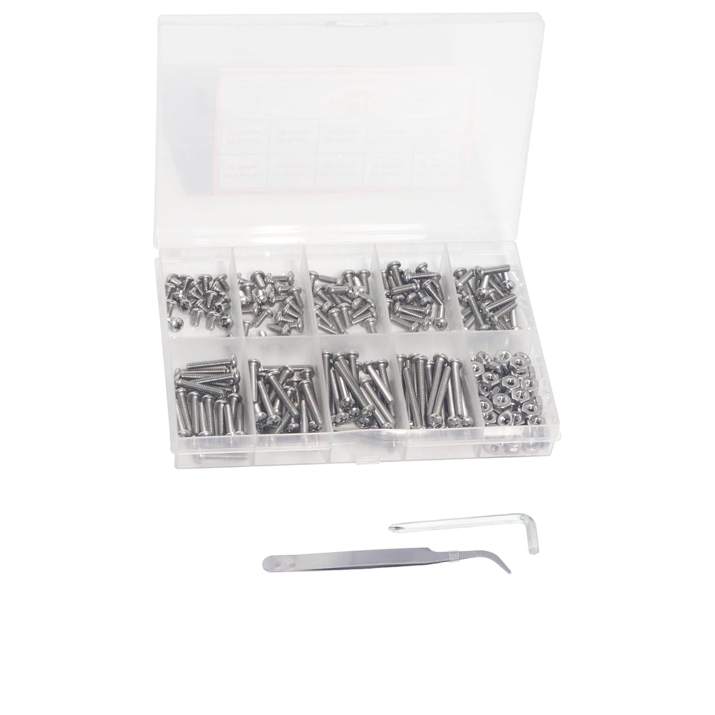 Nuts and Bolts Assortment Kit 240pcs,  Machine Screws, Machine Screw Assortment Kit, Pan Head Phillips Screws, Fast Self Tapping Screws for Pier Fenders