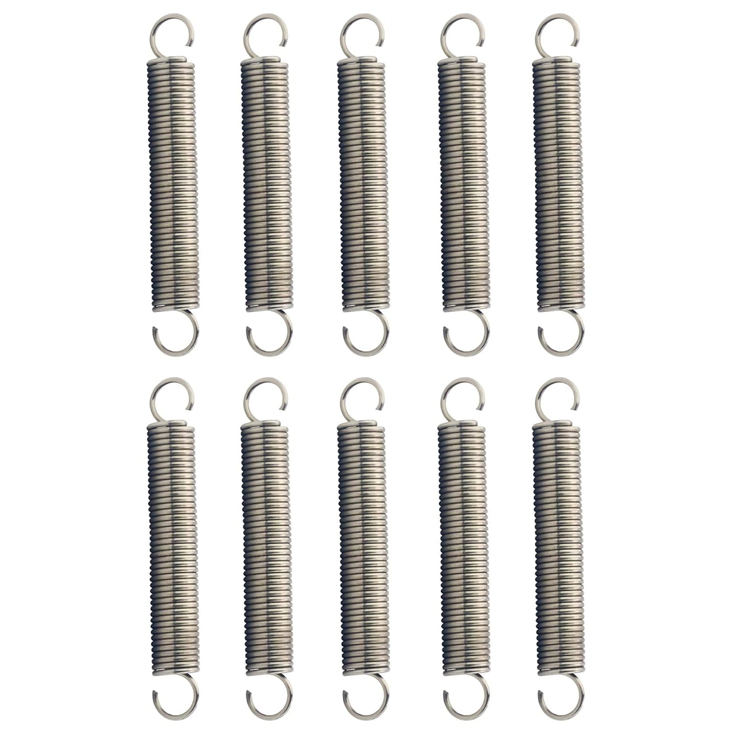 Extension Spring 10 Pcs Stainless Steel Dual Hook Tension Spring