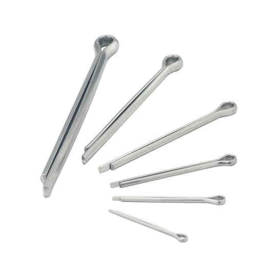 Stainless Steel Cotter Pins Assortment Kit Split Pin Fastener Clips for Car Mechanics, Trucks, Lawn Mowers, Tractors Repair