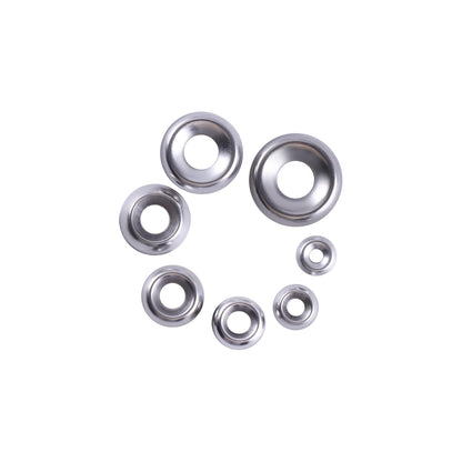 Countersunk Washers 295 Pcs Finish Washers #4#6#8#10#12#14#16 Stainless Steel Finishing Cup Countersunk Washer Assortment Kit